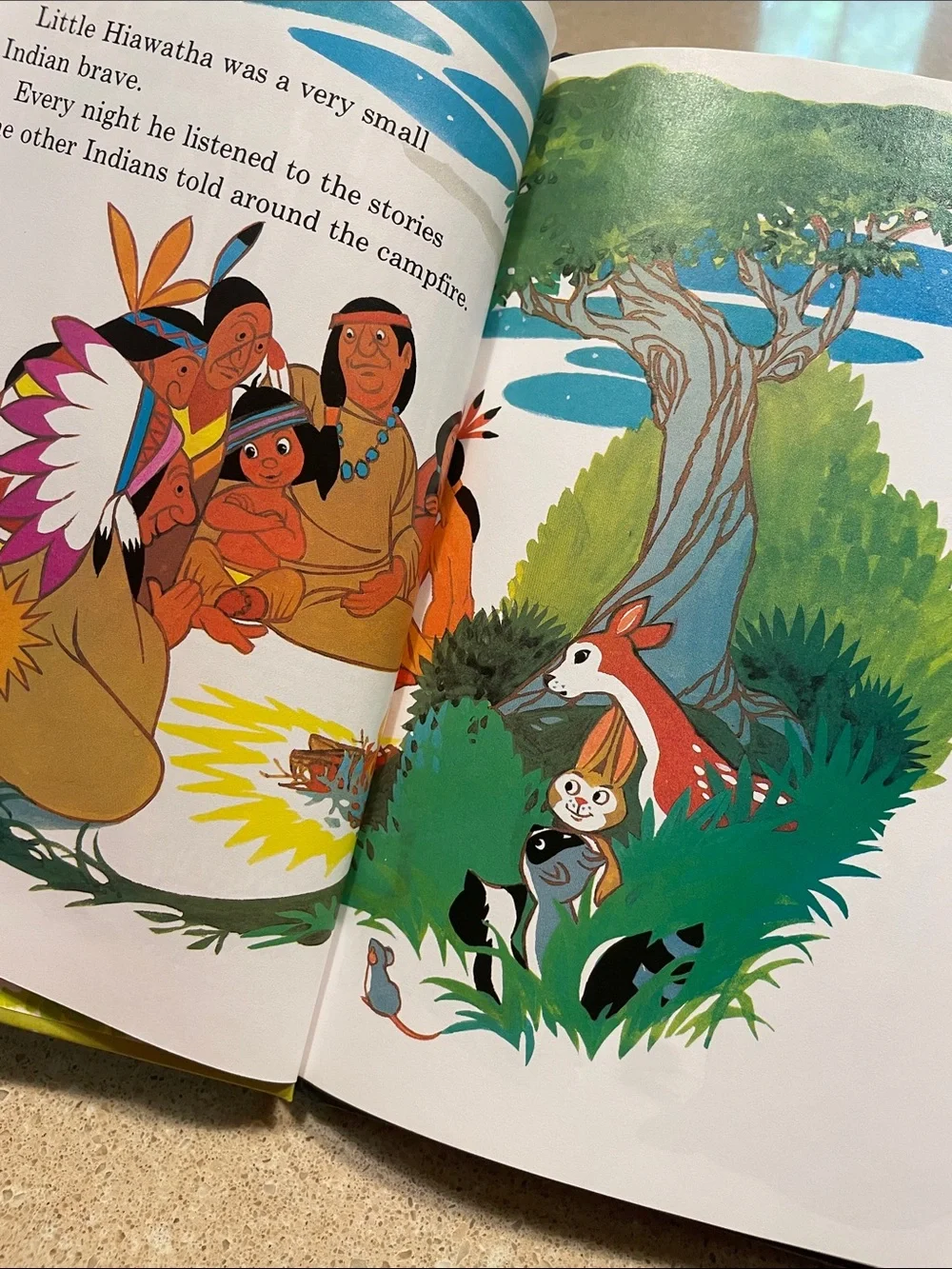 Disney Little Hiawatha Kids Book - Blue Cover